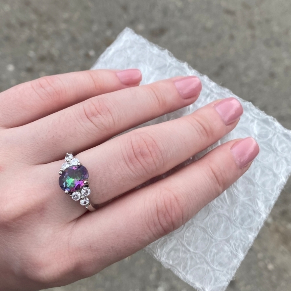 Mystic Topaz Ring Size 8